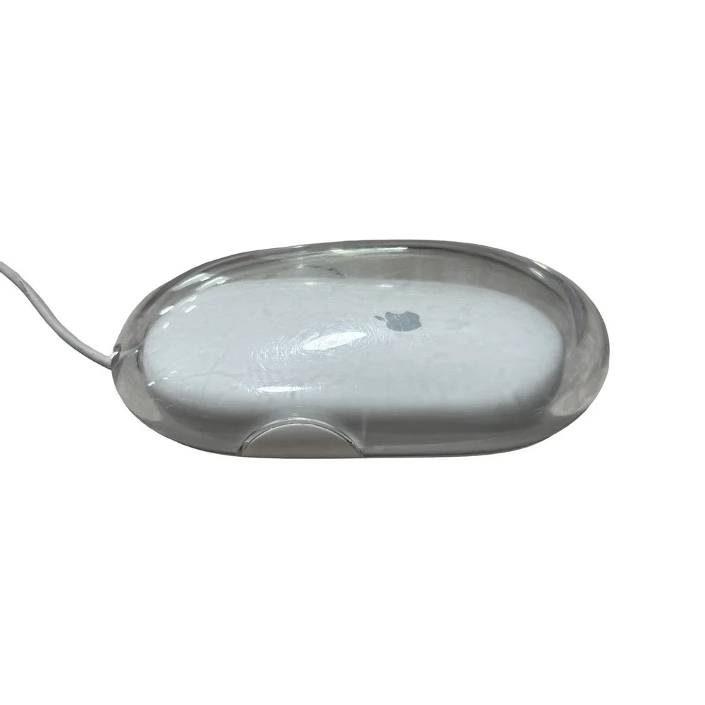 Apple Pro Mouse (M5769) EMC 1967 USB Optical Macintosh Mac, White/Clear, Tested